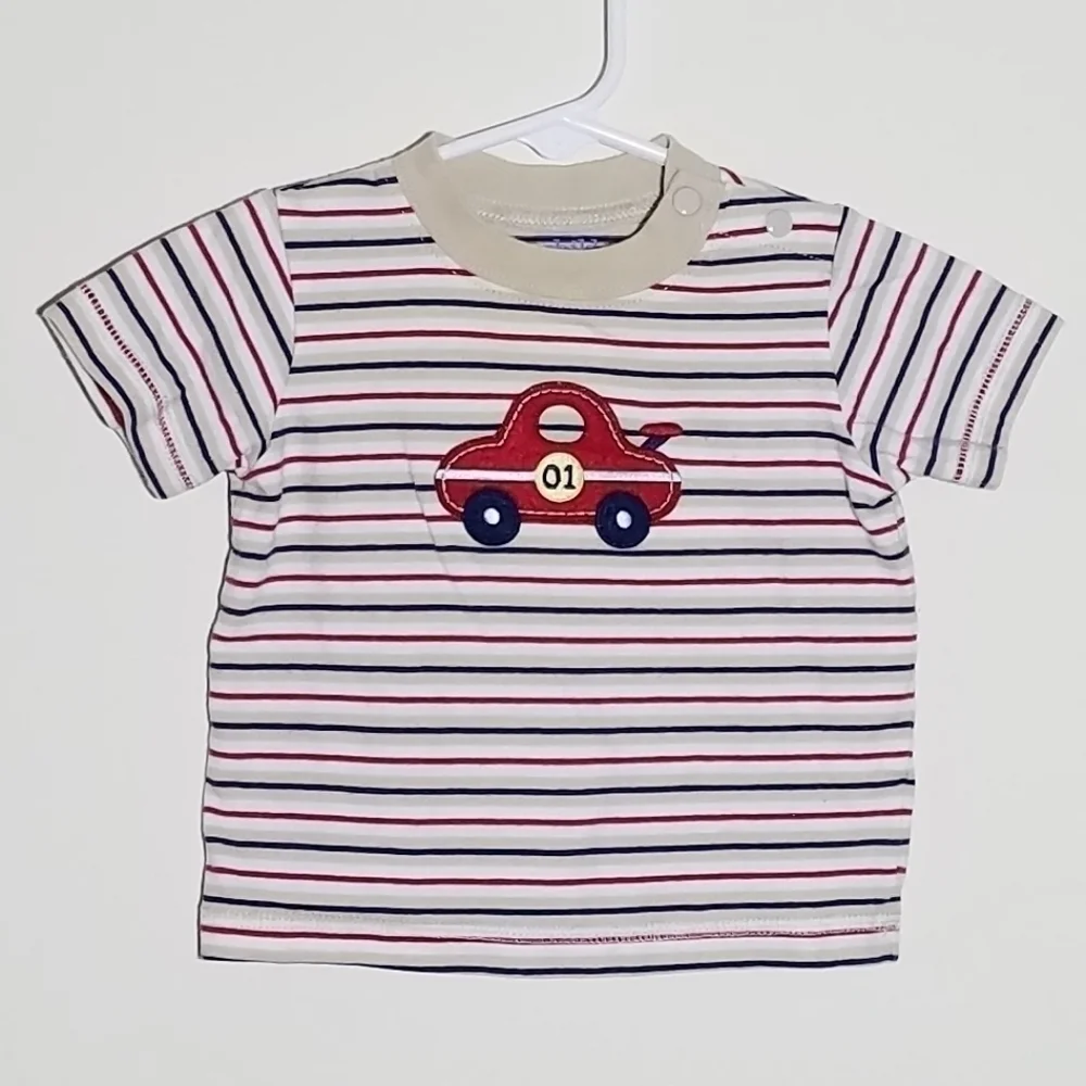Carter's Striped Car Shirt M 6m